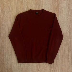 J. Crew 100% Cashmere Red Burgundy Sweater Men’s large